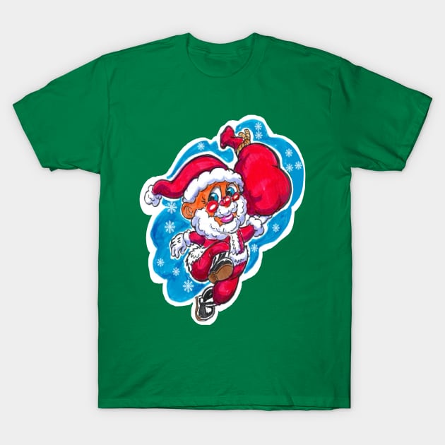 BIG BOY SANTA T-Shirt by Biomek